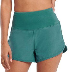 NWT! RILOSCION Women's Running Shorts Green/Medium